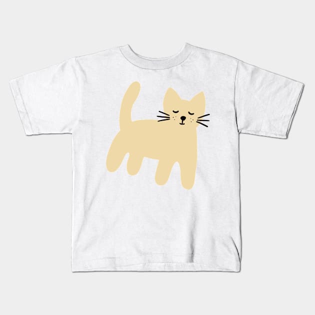 Cute mouse on white Kids T-Shirt by bigmoments